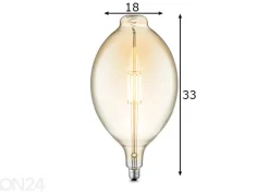 LED-lamppu Carbon, E27, 3W