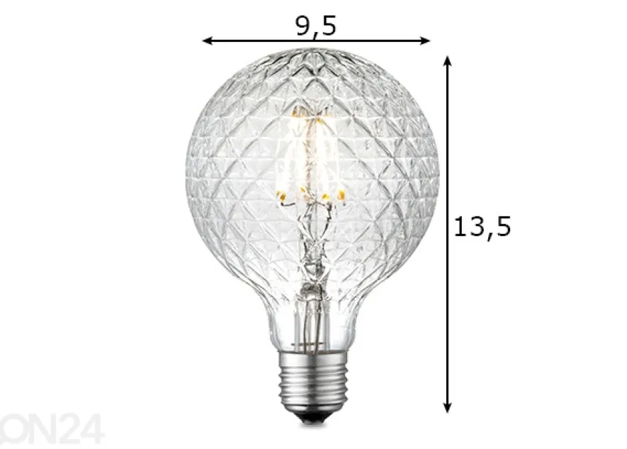 LED-lamppu Deco, E27, 4W