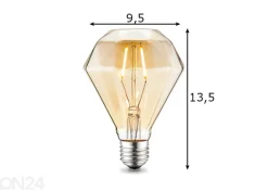 LED-lamppu Diamond, E27, 2W