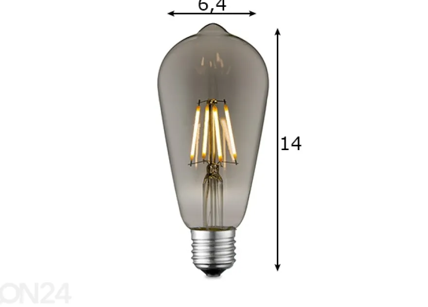 LED-lamppu Drop, E27, 6W