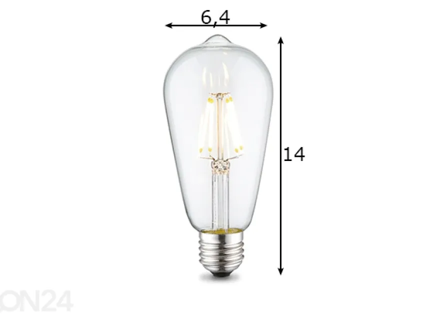 LED-lamppu Drop, E27, 4W