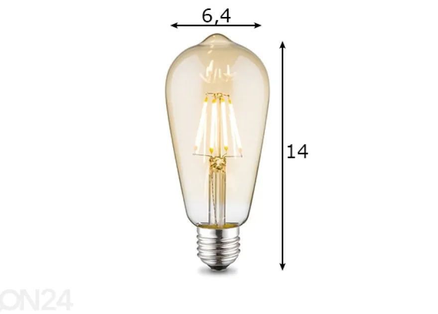 LED-lamppu Drop, E27, 4W