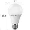 LED lamppu E27 A60 9 W, 3 kpl