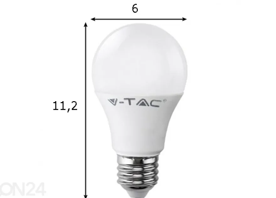 LED lamppu E27 A60 9 W, 3 kpl