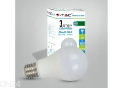 LED lamppu E27 A60 9 W, 3 kpl
