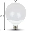 LED lamppu E27 10 W 2 kpl