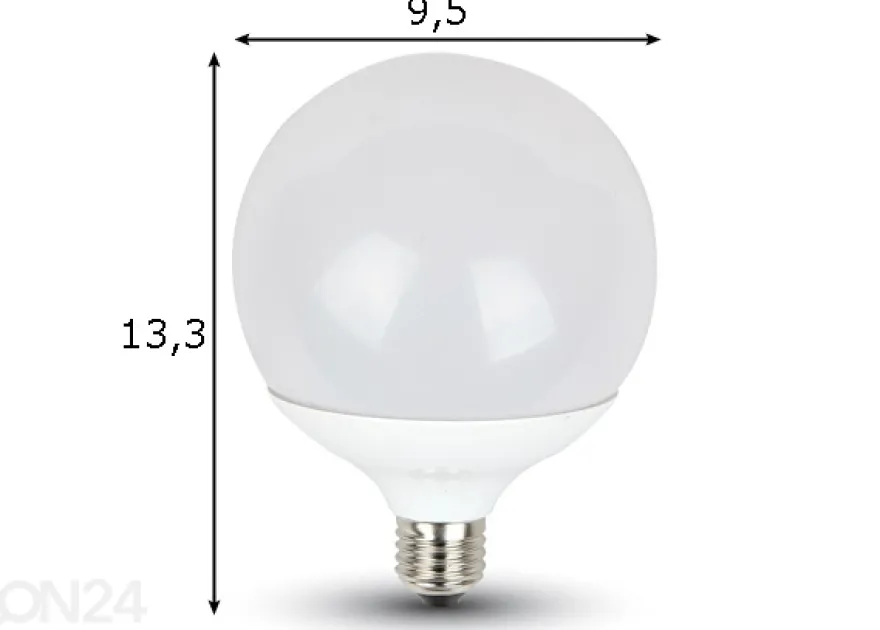 LED lamppu E27 10 W 2 kpl