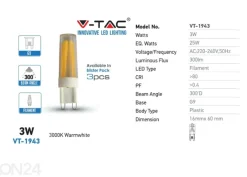 LED lamppu G9 3 W 3 kpl