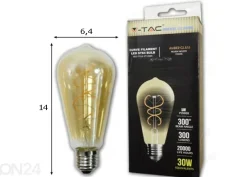 LED lamppu hehkulangalla E27 5 W