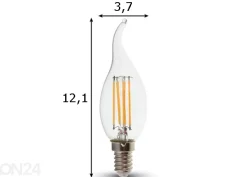 LED lamppu hehkulangalla E27 5 W E14 4 W 3 kpl