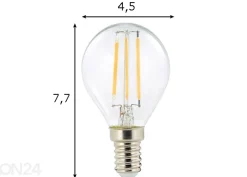 LED lamppu hehkulangalla E14 2 W 3 kpl