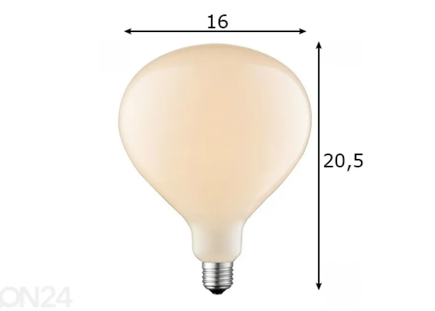 LED-lamppu Milky, E27, 6W