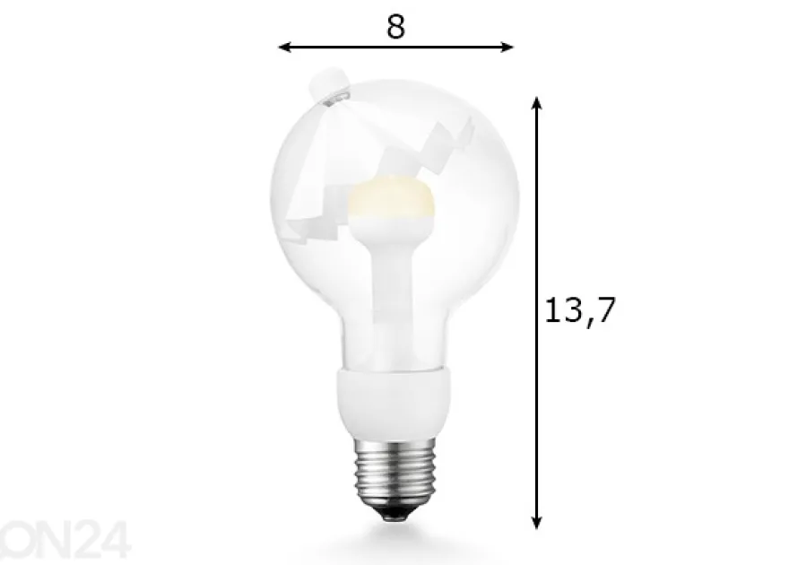 LED lamppu Move Me umbrella, E27, 3W