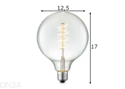 LED-lamppu Spiral, E27, 4W