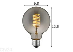 LED-lamppu Spiral, E27, 4W