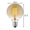 LED-lamppu Spiral, E27, 4W