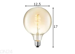 LED-lamppu Spiral, E27, 4W