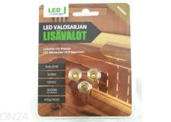 LED saunavalaisimen lisälamput 3 kpl