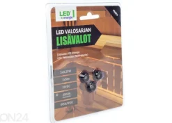 LED saunavalaisimen lisälamput 3 kpl