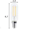 LED sähkölamppu hehkulangalla E14 2 W