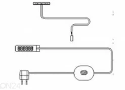 LED-valaistuksen pidike 1 kpl