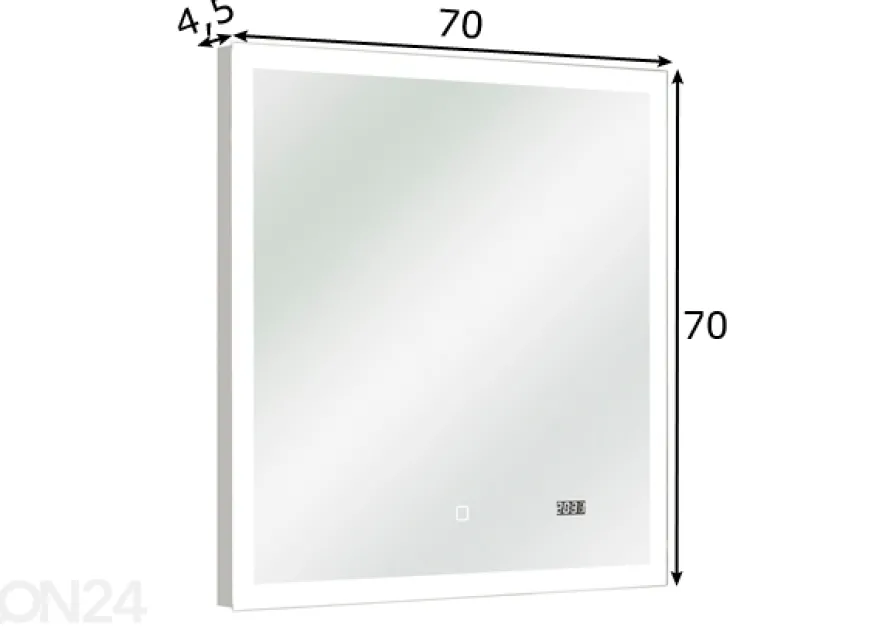 LED valopeili kellolla 22