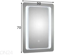 LED valopeili 21, 70x50 cm