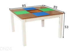 Legopöytä 85x85xh53 cm