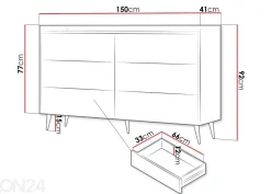 Lipasto Ademo 150 cm