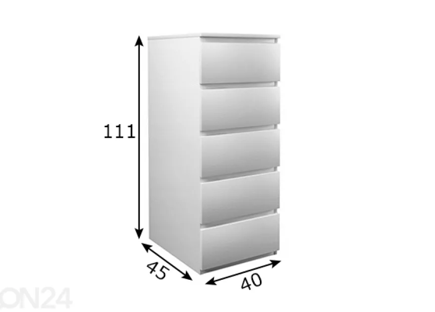 Lipasto Alessio 40 cm
