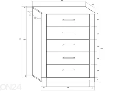 Lipasto Bally 80 cm