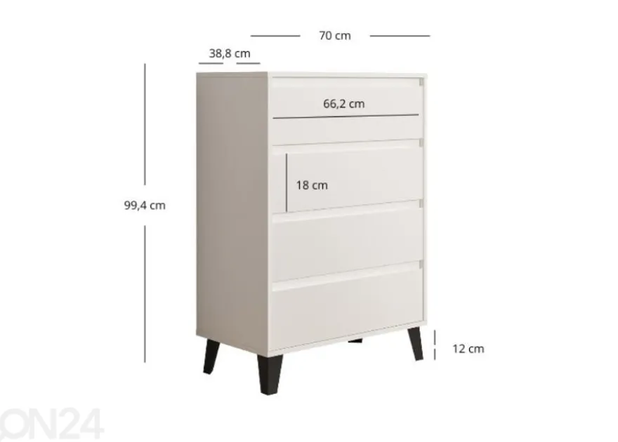 Lipasto Borg 70 cm