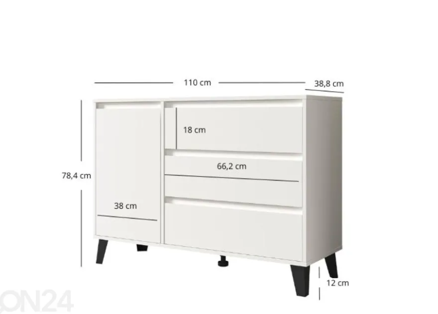 Lipasto Borg 110 cm