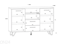 Lipasto Bos1 140 cm