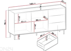 Lipasto Caen 160 cm