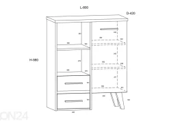 Lipasto Clon 80 cm