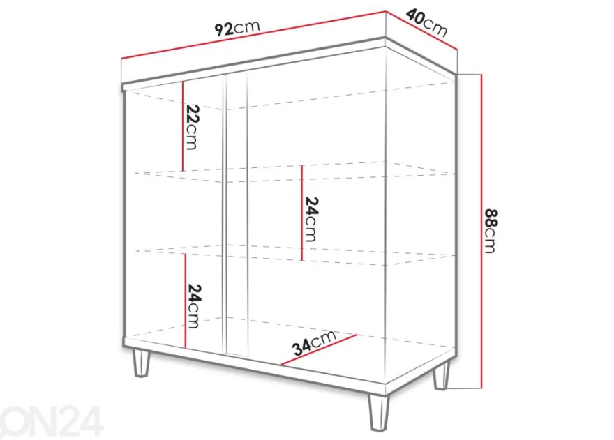 Lipasto 90 cm