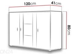 Lipasto 120 cm + LED valaistus