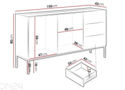 Lipasto Como 150 cm
