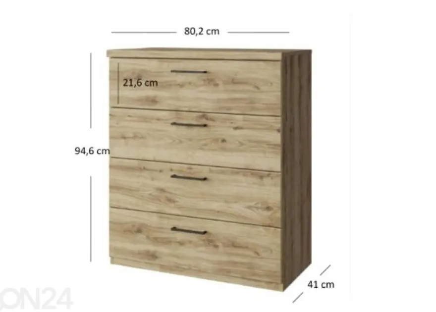 Lipasto Doorset 80,2 cm