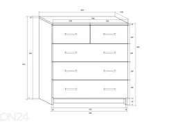 Lipasto Drimo 80 cm