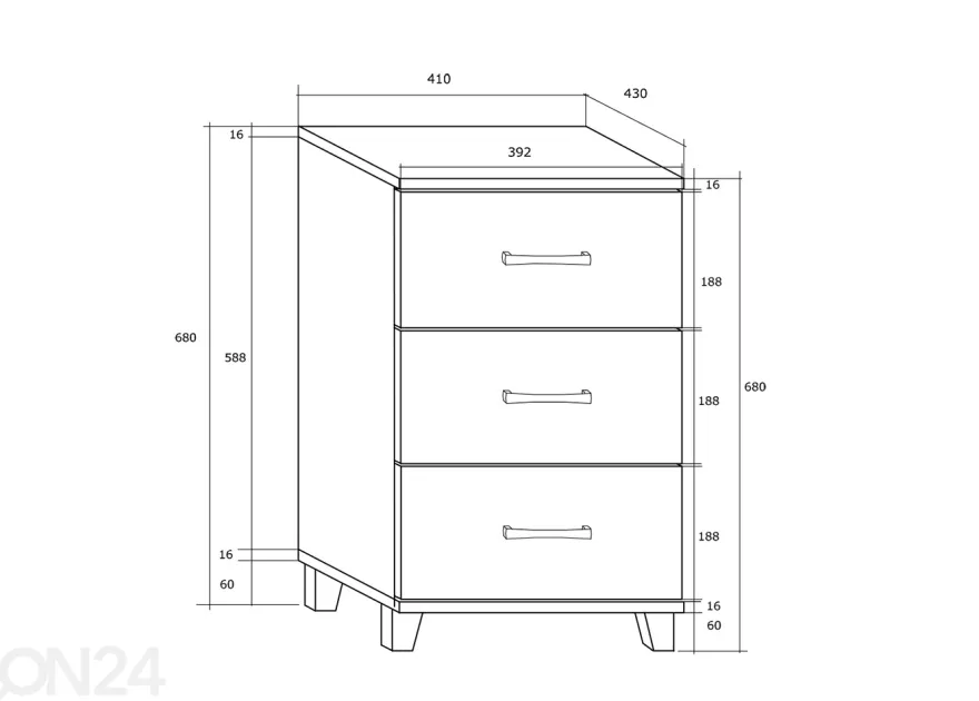 Lipasto Drimo 41 cm