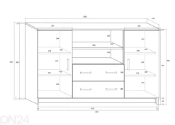 Lipasto Drimo 140 cm