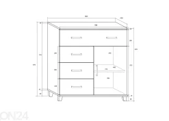 Lipasto Drimo 80 cm