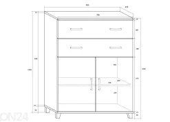 Lipasto Drimo 81 cm