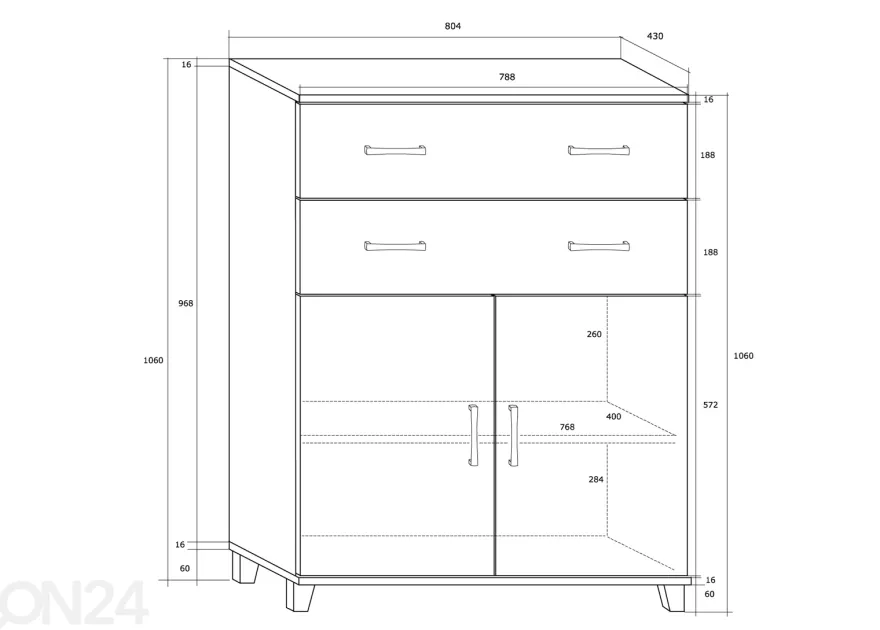 Lipasto Drimo 81 cm