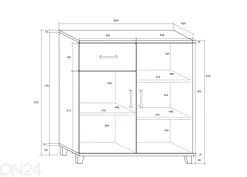 Lipasto Drimo 80 cm
