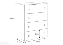 Lipasto Emma 80 cm