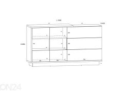 Lipasto Goleen 160 cm