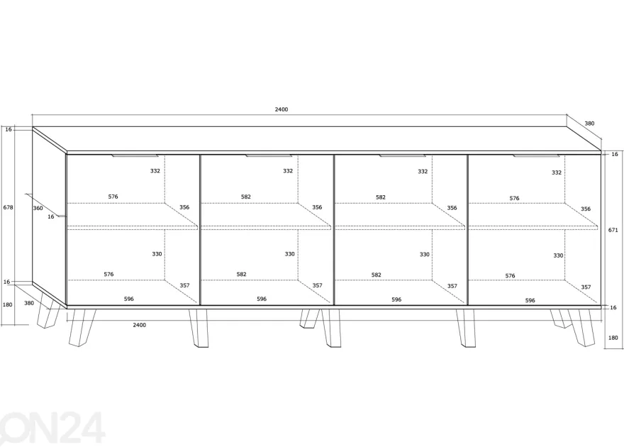 Lipasto Kilty 240 cm